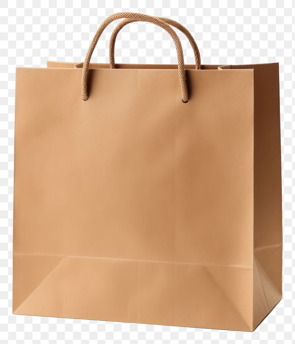 PNG Paper shopping bag handbag white background accessories. AI generated Image by rawpixel.