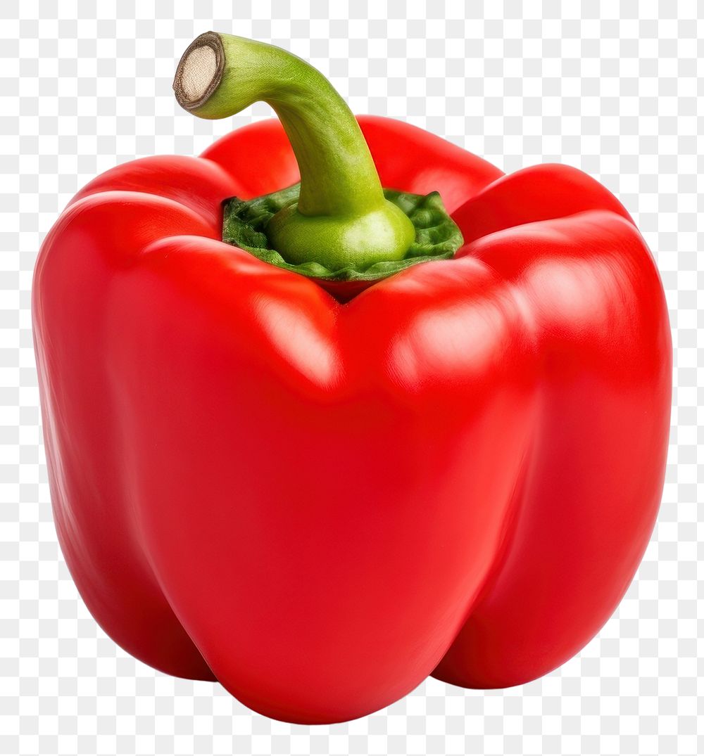 PNG  Bell pepper vegetable plant food. AI generated Image by rawpixel.