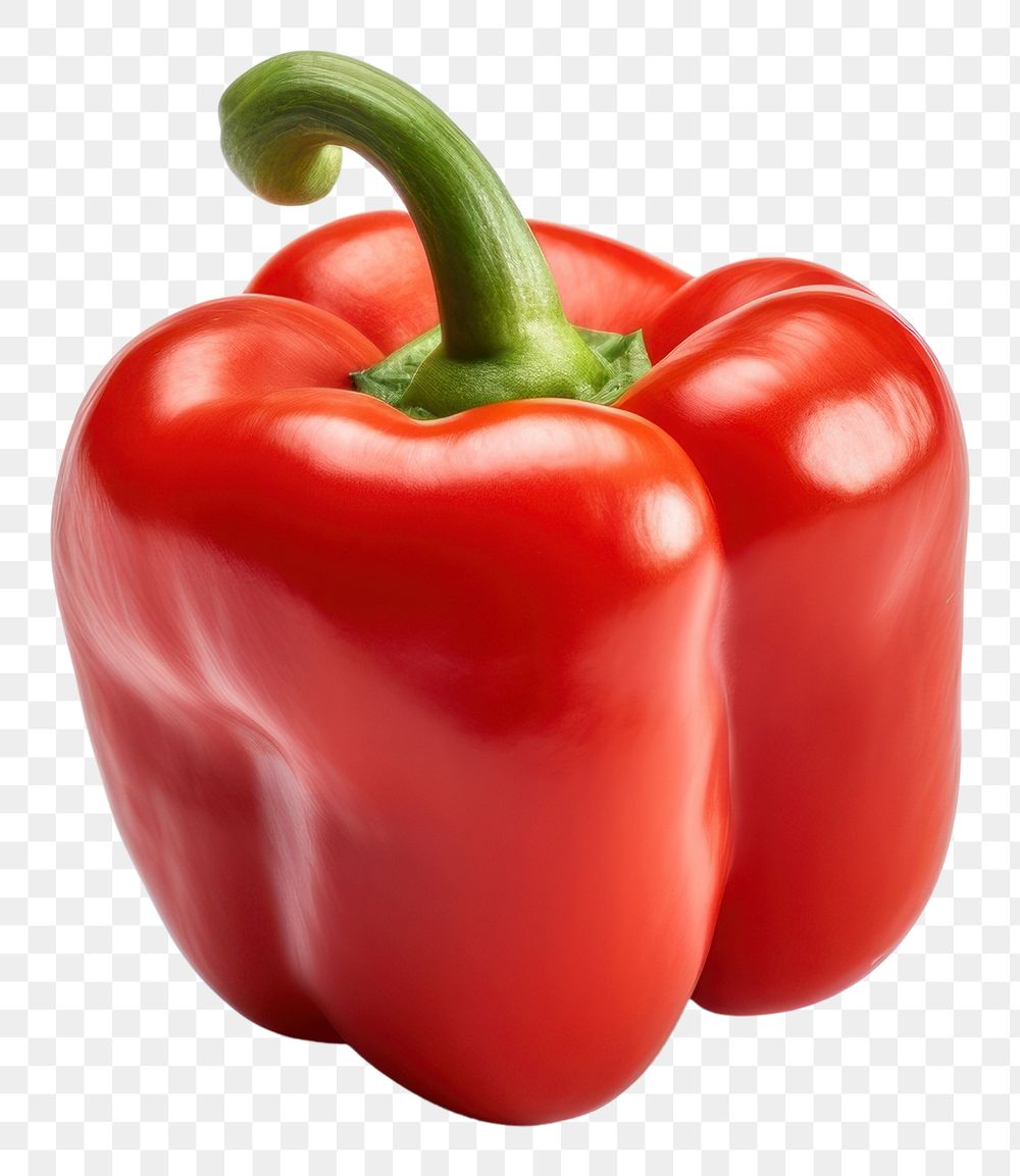 PNG  Bell pepper vegetable plant food. AI generated Image by rawpixel.