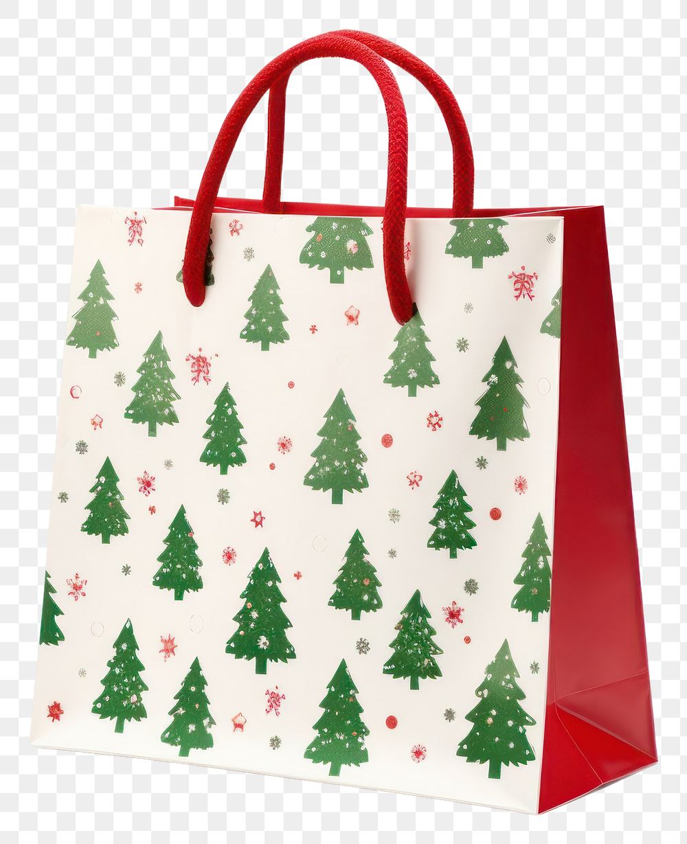 PNG Bag christmas handbag white background. AI generated Image by rawpixel.