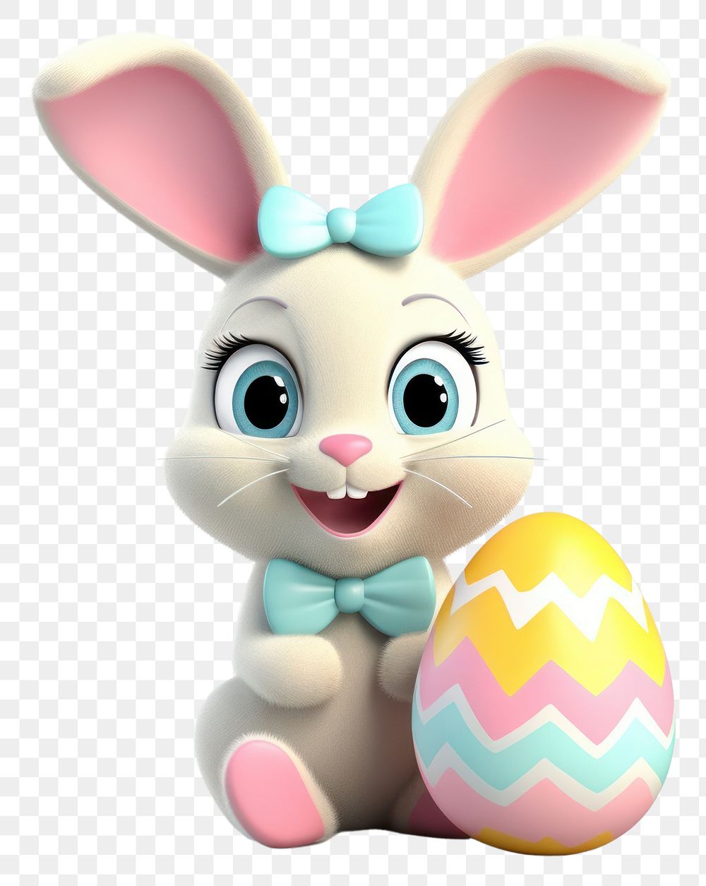 PNG Easter bunny egg cartoon cute. AI generated Image by rawpixel.