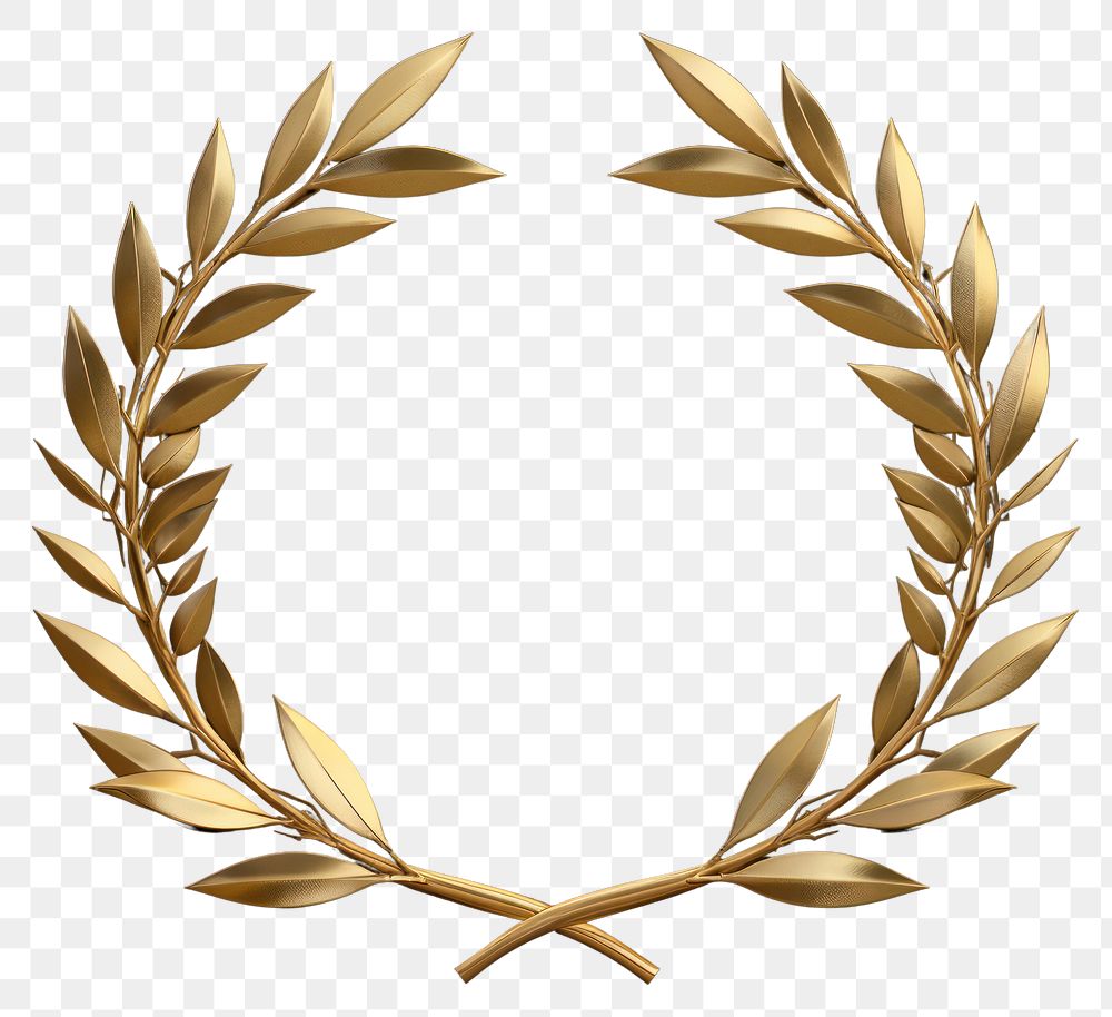 PNG Gold laurel wreath photography decoration astronomy