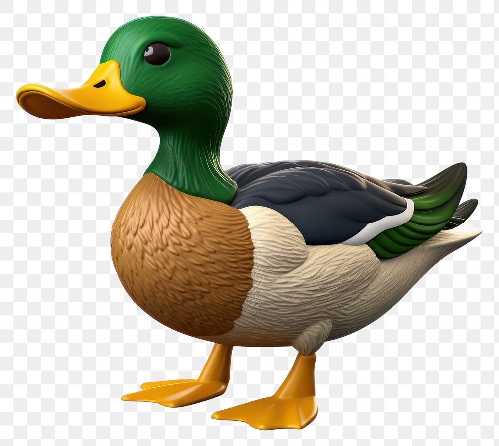 PNG Mallard green duck cartoon mallard animal. 