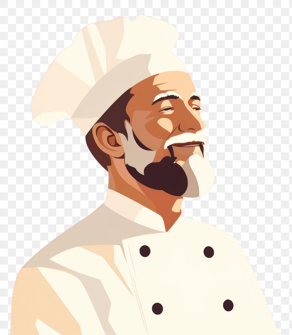 PNG Chef portrait adult food. AI generated Image by rawpixel.