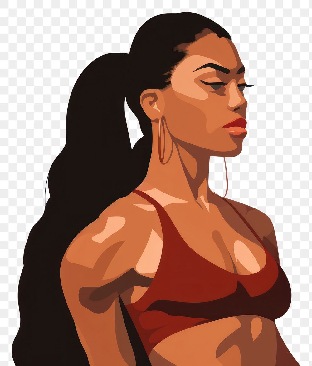 PNG Portrait adult women bodybuilding. AI generated Image by rawpixel.