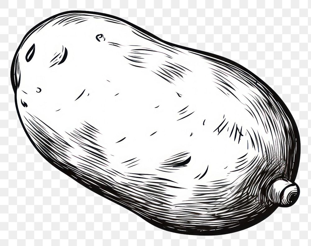 PNG Potato drawing sketch food. AI generated Image by rawpixel.