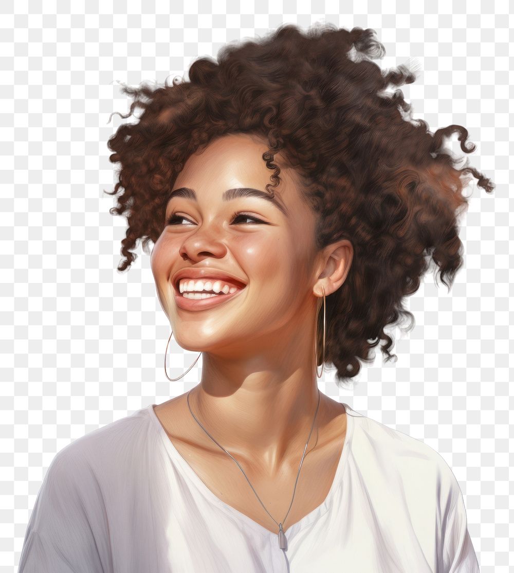 PNG Happy black woman leading laughing portrait smile. AI generated Image by rawpixel.