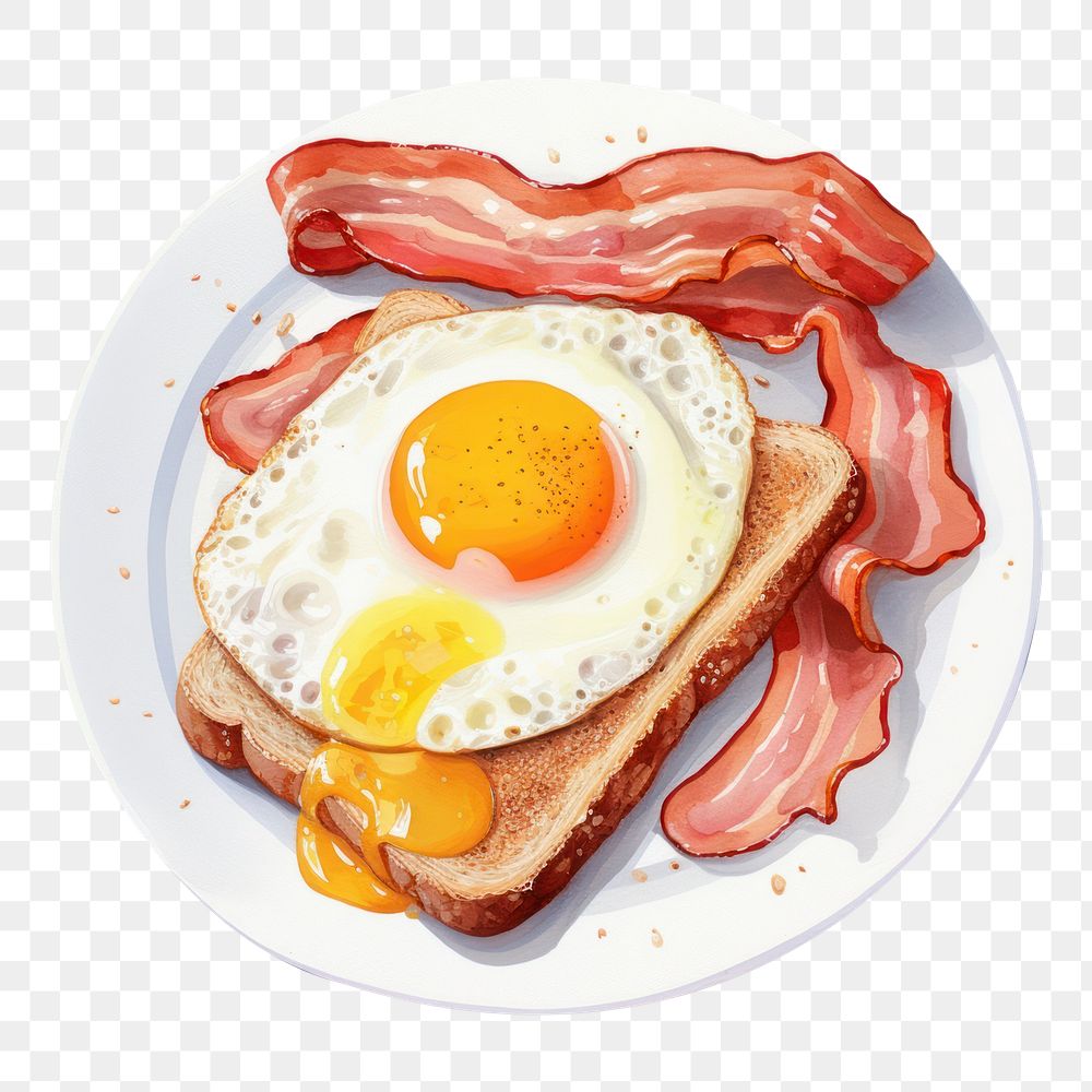 PNG English breakfast food egg white background. AI generated Image by rawpixel.
