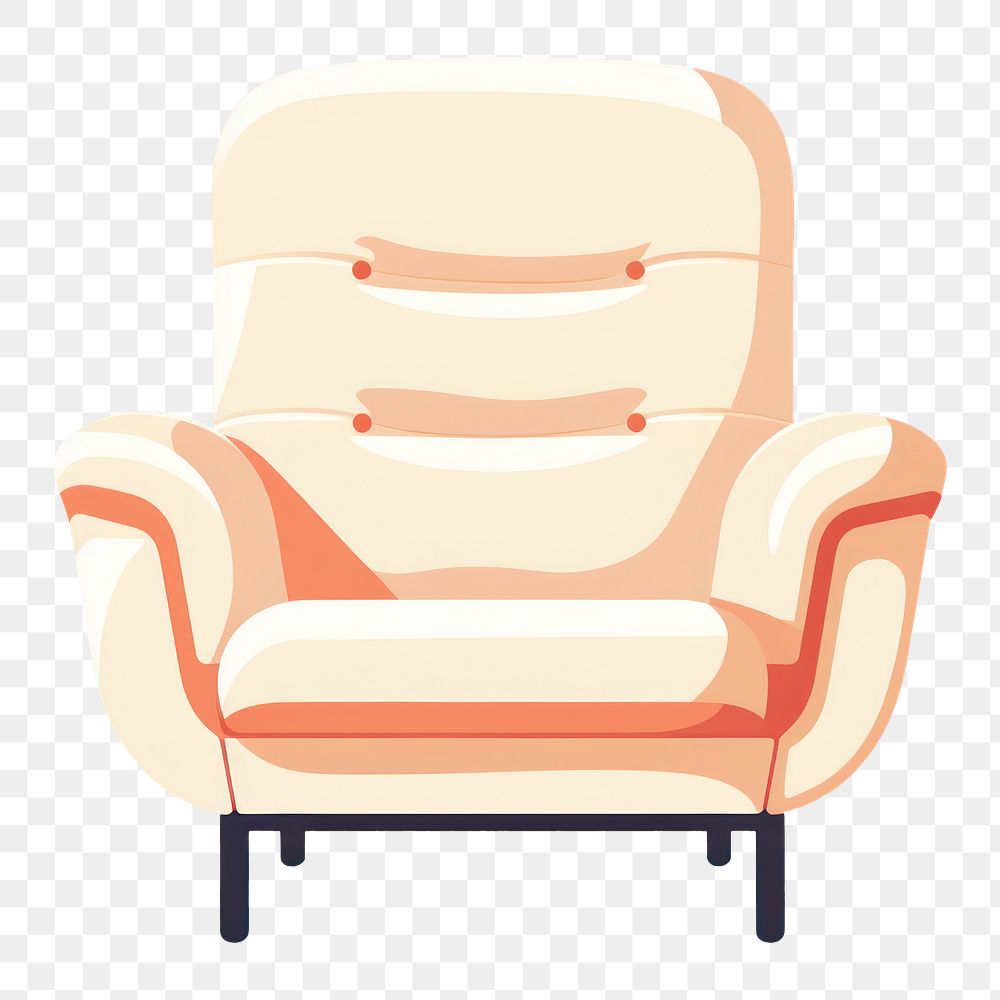 PNG Chair vector comfortable furniture armchair relaxation recliner loveseat. AI generated Image by rawpixel.