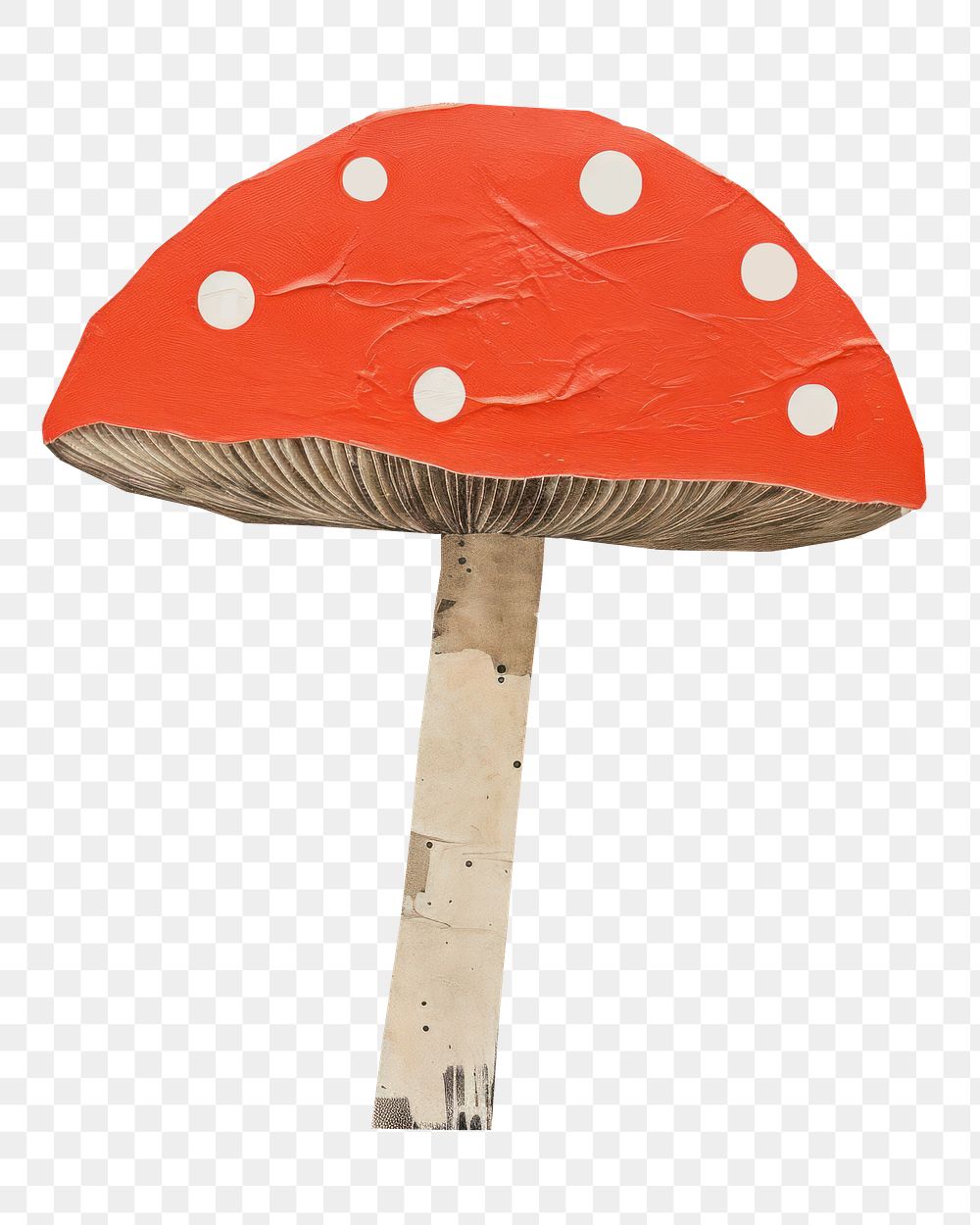 PNG Mushroom fungus painting drawing. 