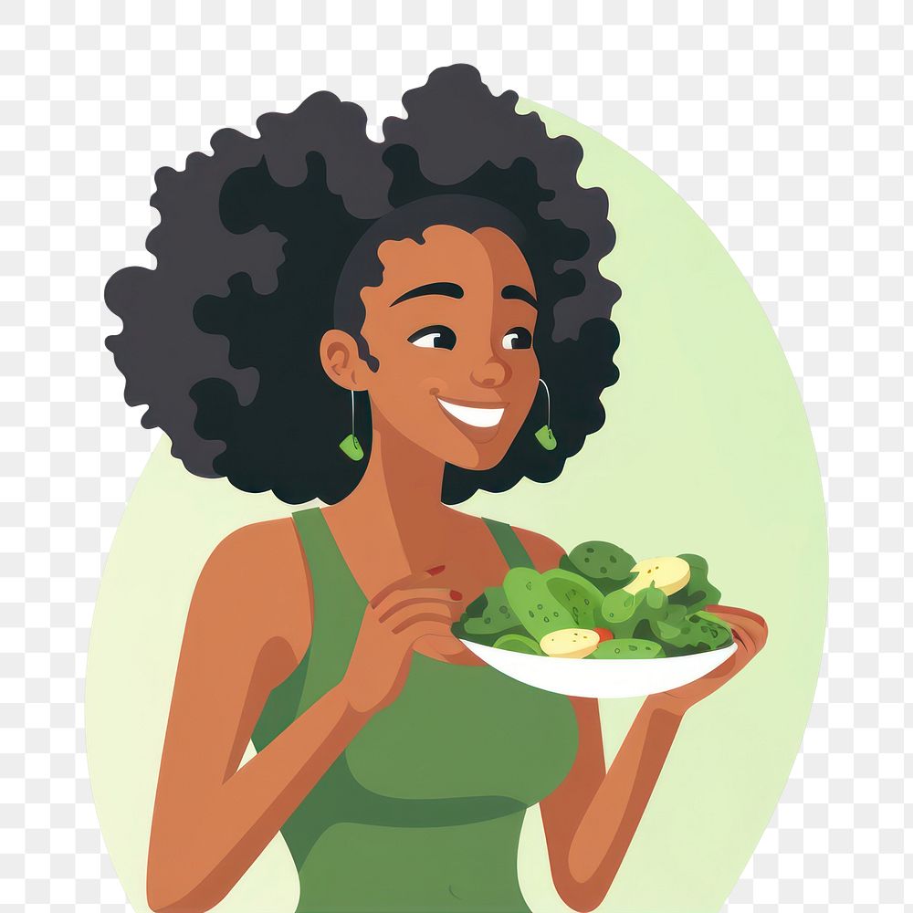 PNG Portrait eating women food. AI generated Image by rawpixel.