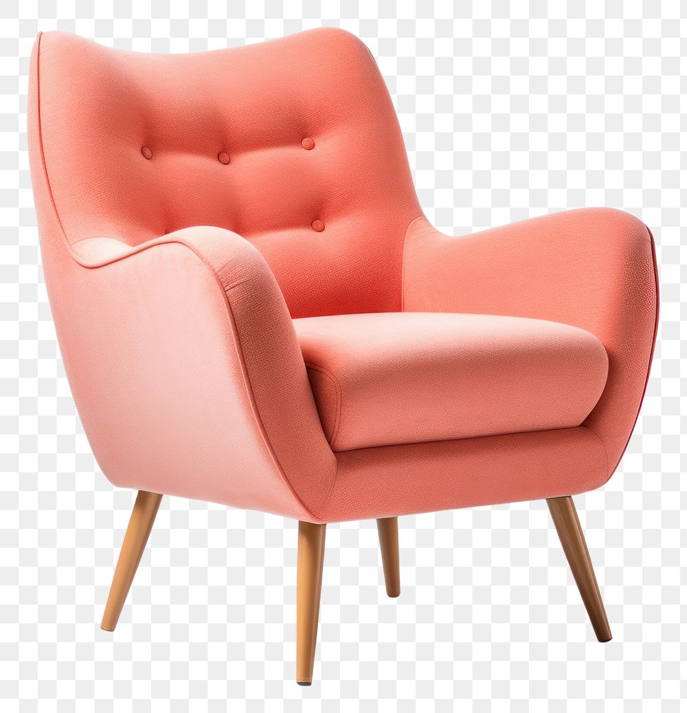 PNG Lounge armchair furniture pink white background