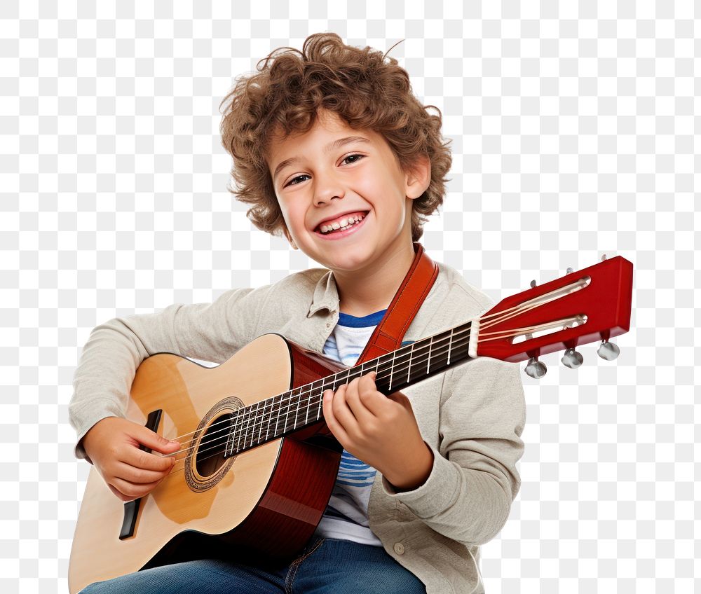 PNG Guitar musician child boy. AI generated Image by rawpixel.