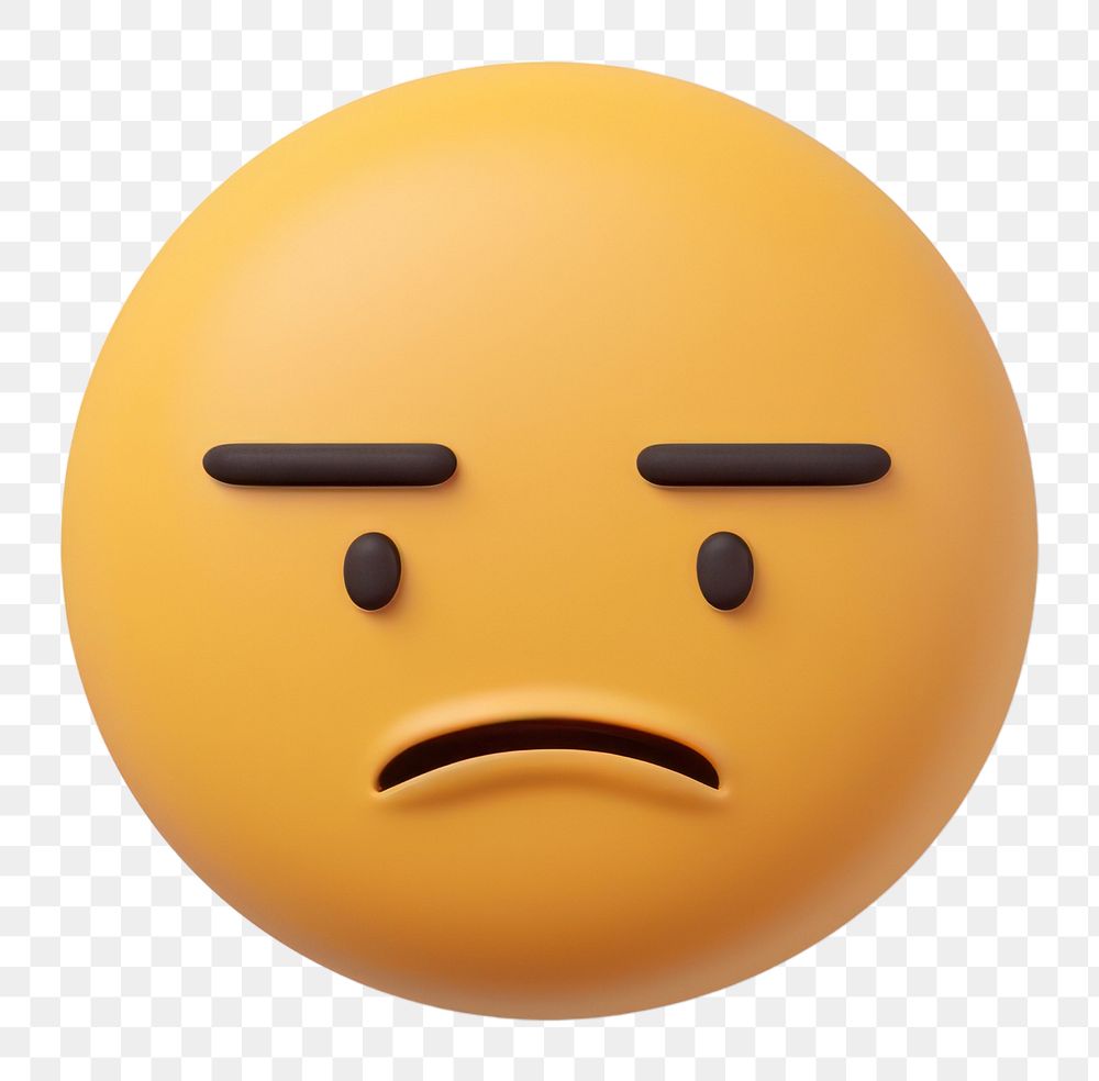 PNG  Anthropomorphic investment displeased emoticon. AI generated Image by rawpixel.