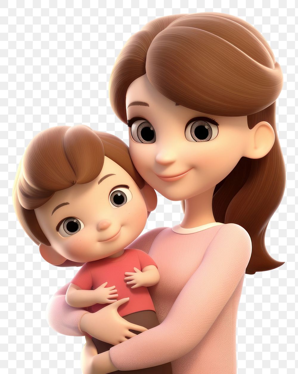 PNG  Happy family cartoon baby cute. AI generated Image by rawpixel.