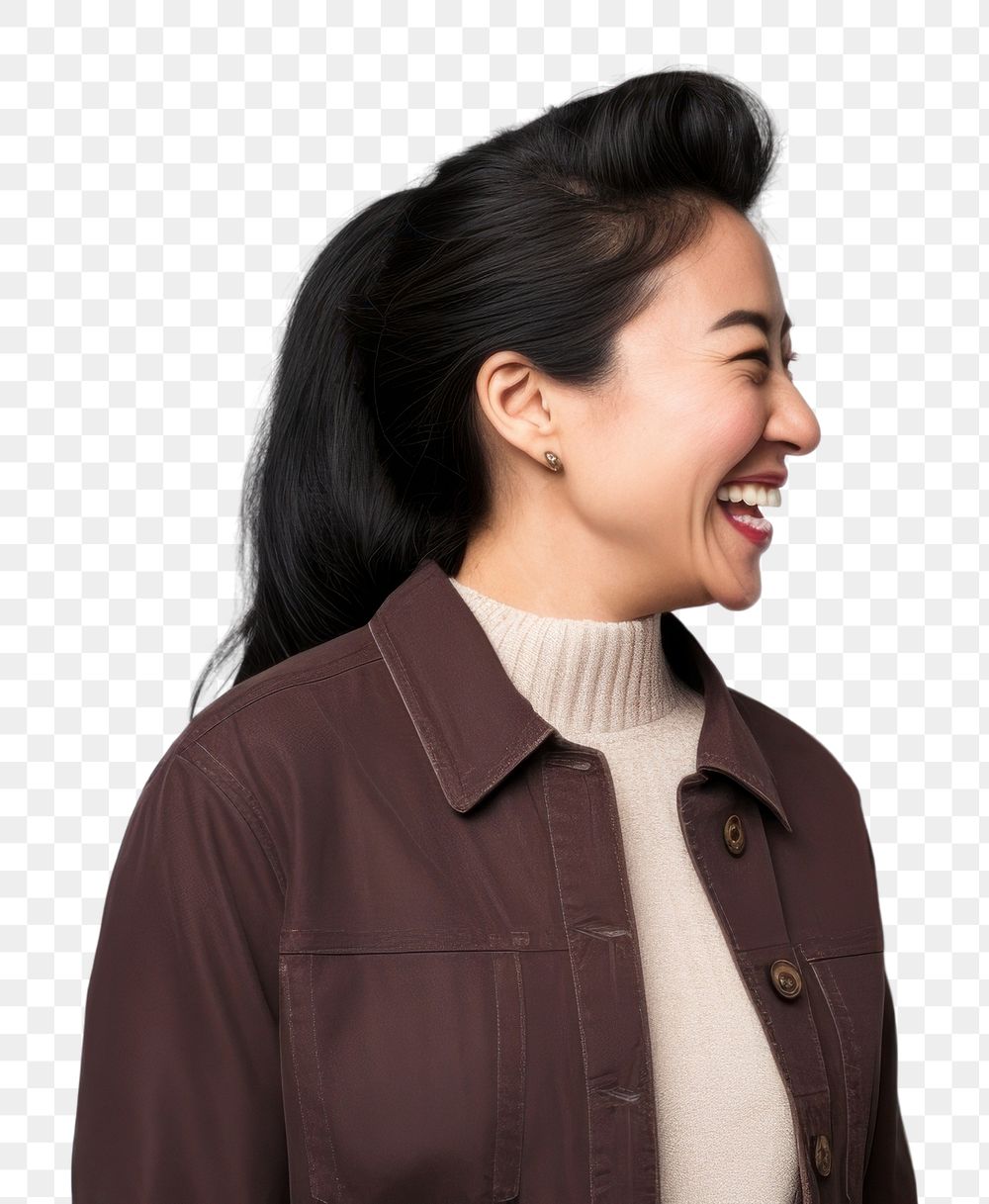 PNG Happy laughing smiling adult. AI generated Image by rawpixel.