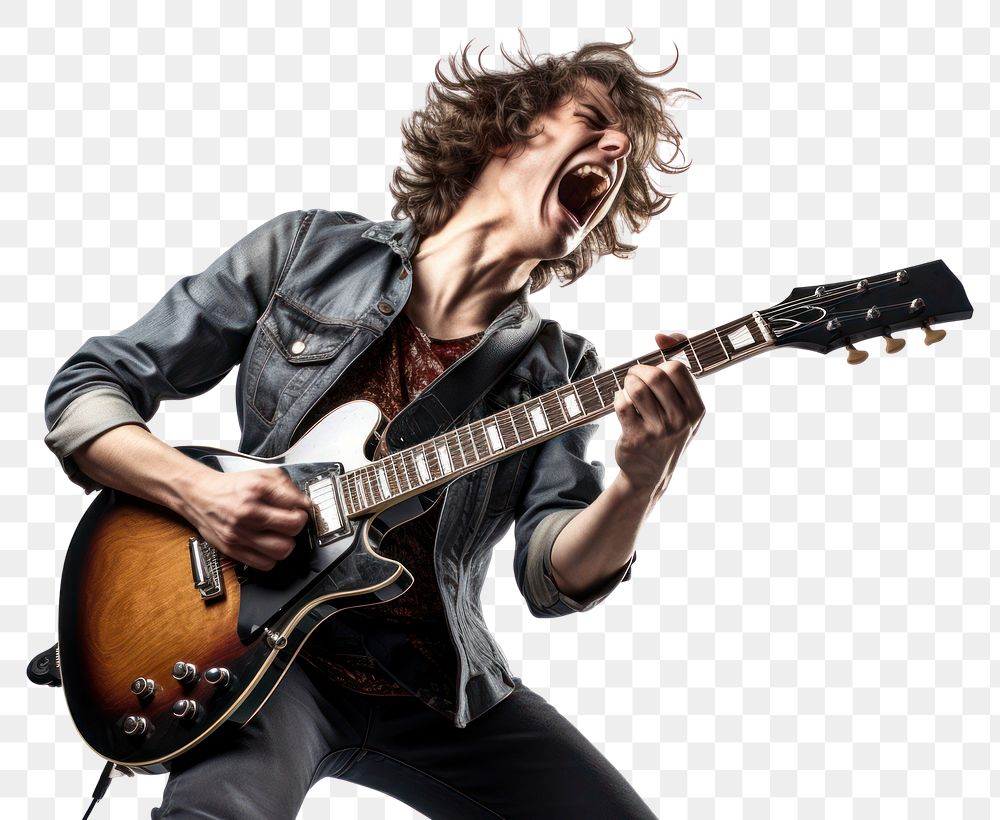 PNG Rock band playing musician guitar adult. AI generated Image by rawpixel.