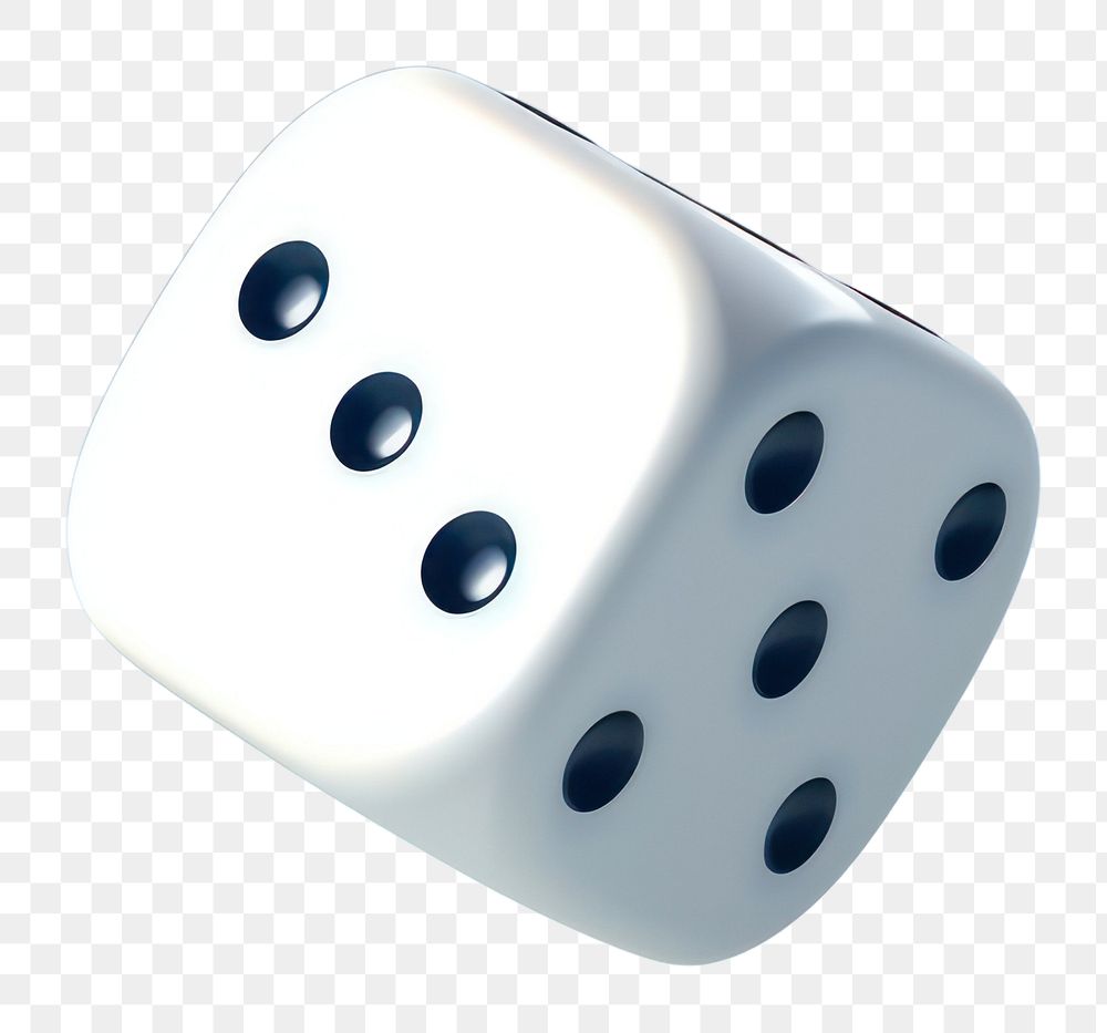 PNG White Dice dice game opportunity. AI generated Image by rawpixel.