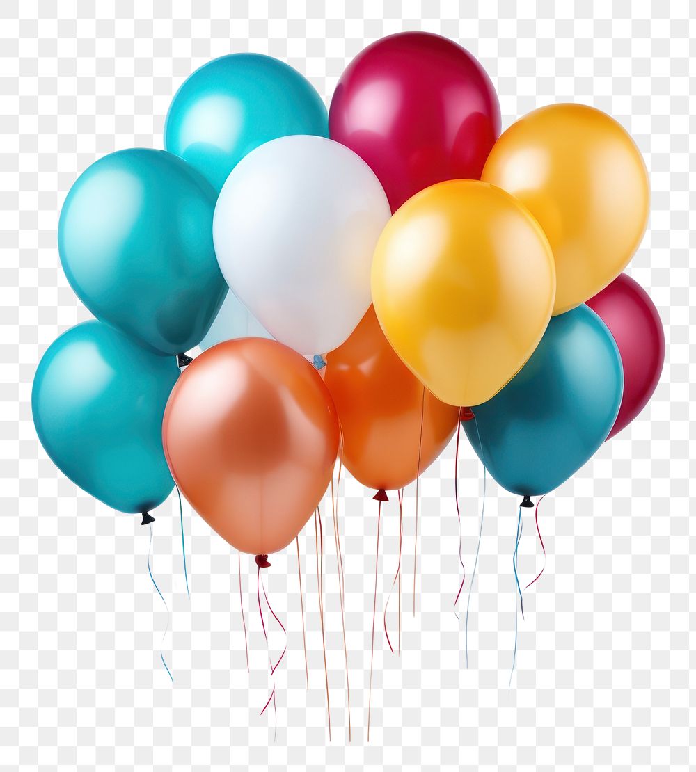 PNG Balloons background anniversary celebration. AI generated Image by rawpixel.