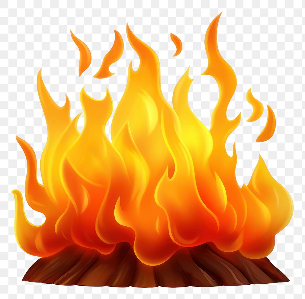 PNG Fire bonfire white background fireplace. 