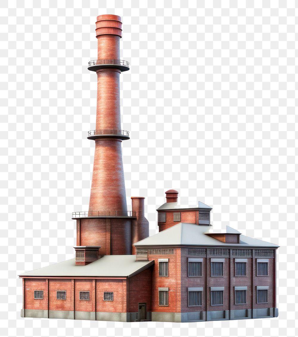 PNG Factory chimney architecture building  