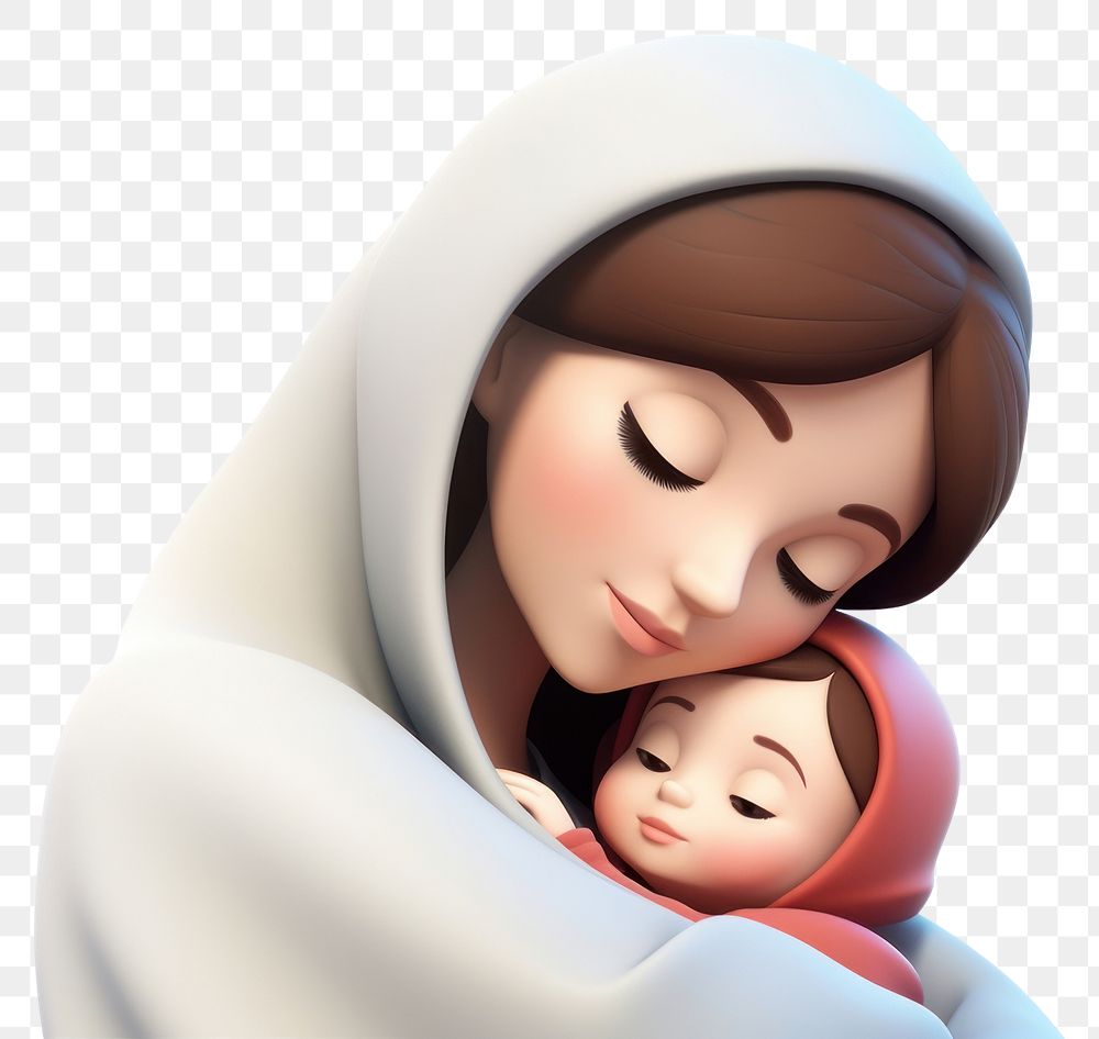 PNG Cartoon baby white background togetherness. 