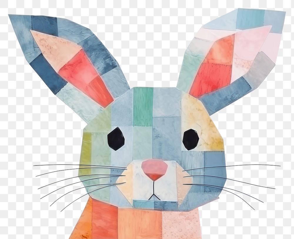 PNG Cute rabbit mammal animal craft. AI generated Image by rawpixel.
