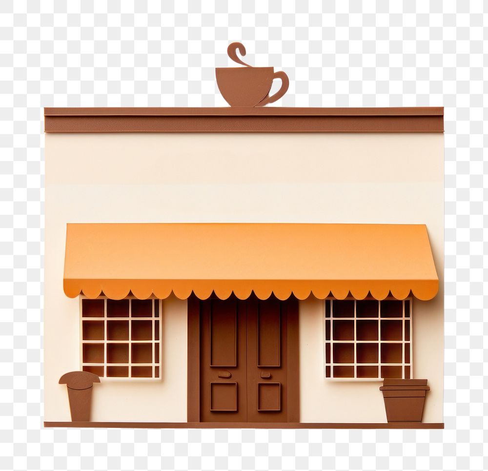 PNG Coffee shop text white background architecture. AI generated Image by rawpixel.