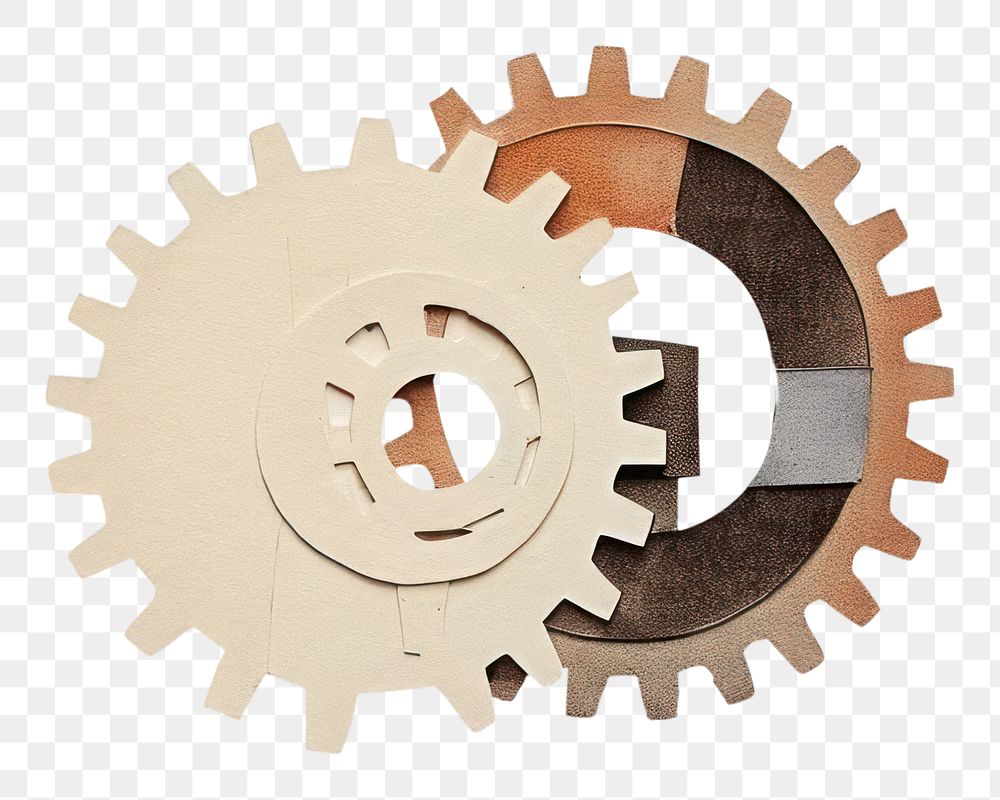 PNG Gear wheel clockworks machinery. AI generated Image by rawpixel.