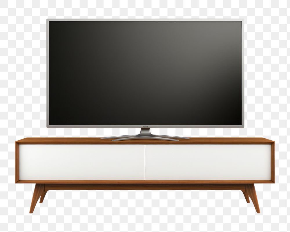 PNG Television furniture sideboard screen. AI generated Image by rawpixel.