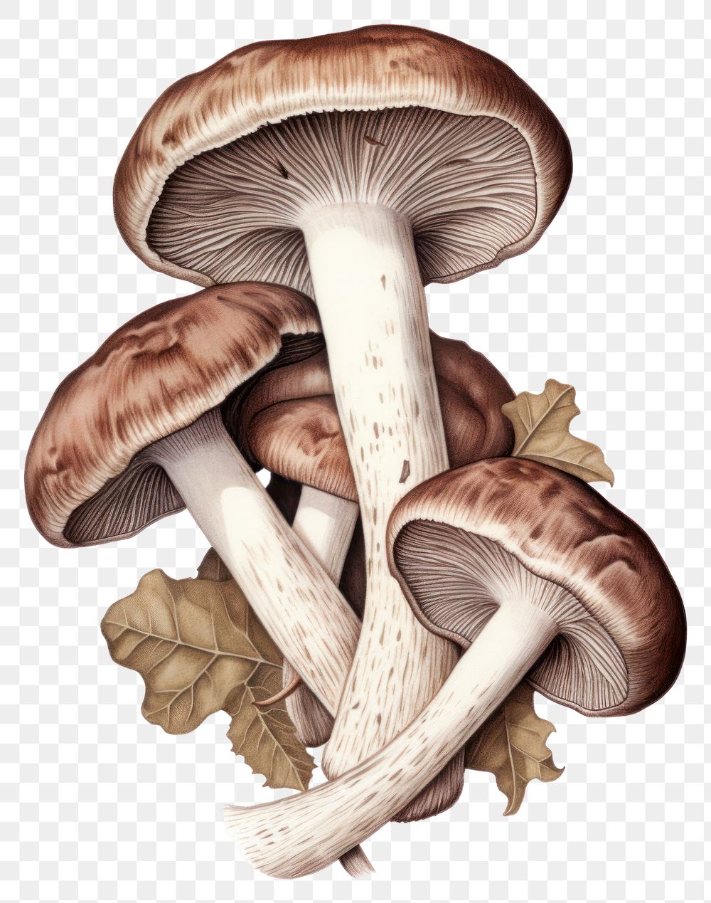 PNG Truffle mushrooms fungus plant white background. AI generated Image by rawpixel.