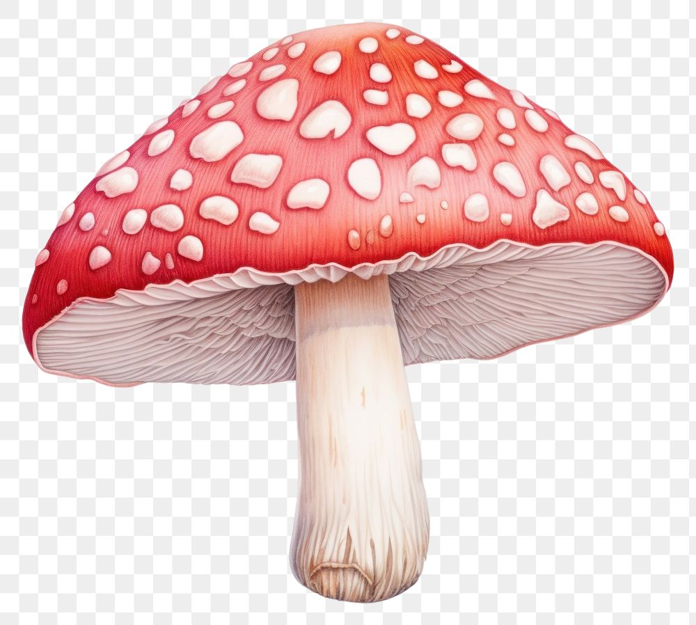 PNG Mushroom agaric fungus plant. AI generated Image by rawpixel.