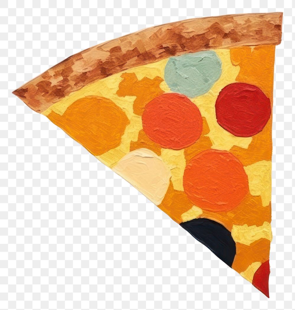 PNG Pizza art triangle circle. AI generated Image by rawpixel.
