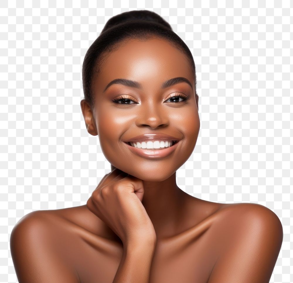 PNG Woman Clean Skin portrait skin adult. AI generated Image by rawpixel.