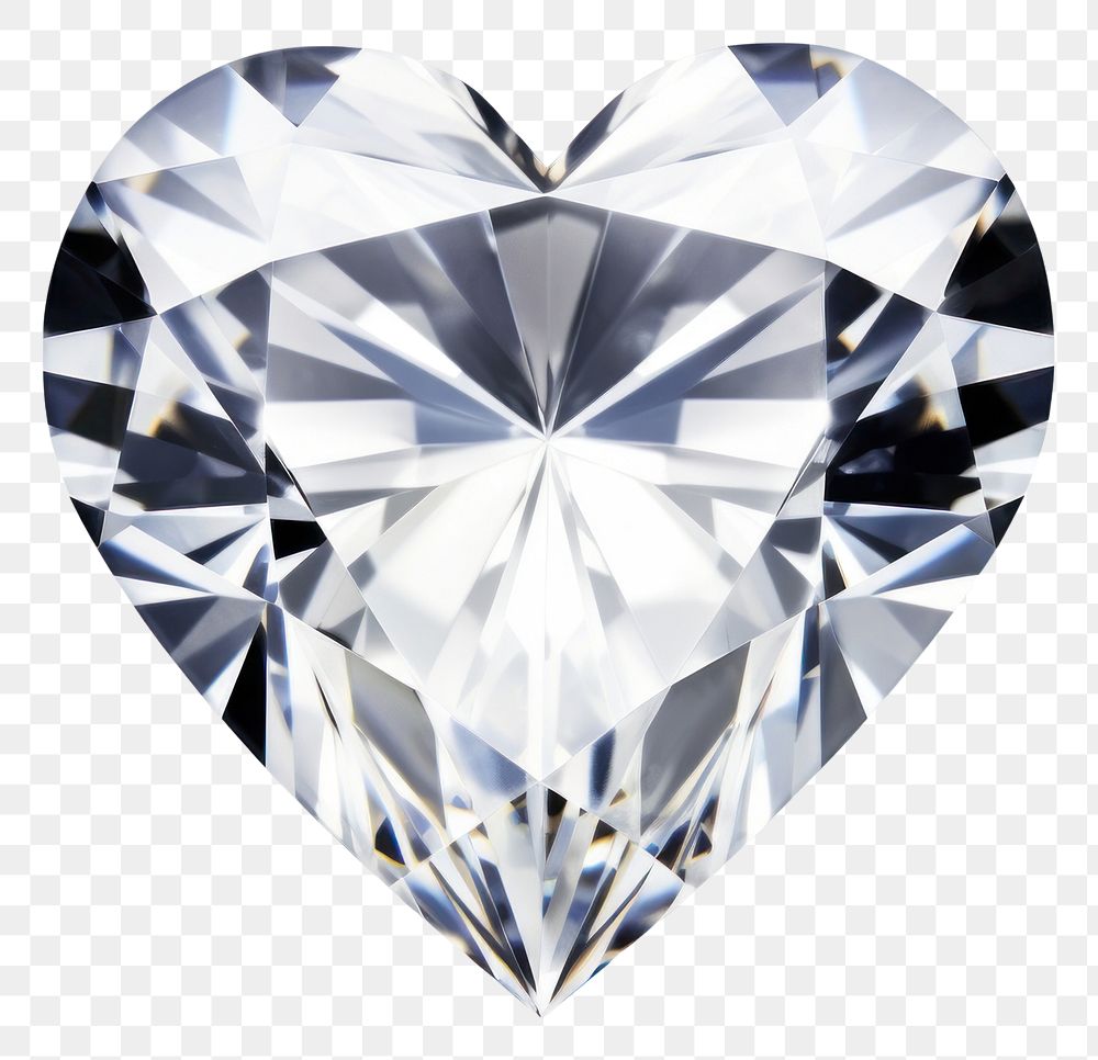 PNG HEART CUT DIAMOND diamond gemstone jewelry. AI generated Image by rawpixel.