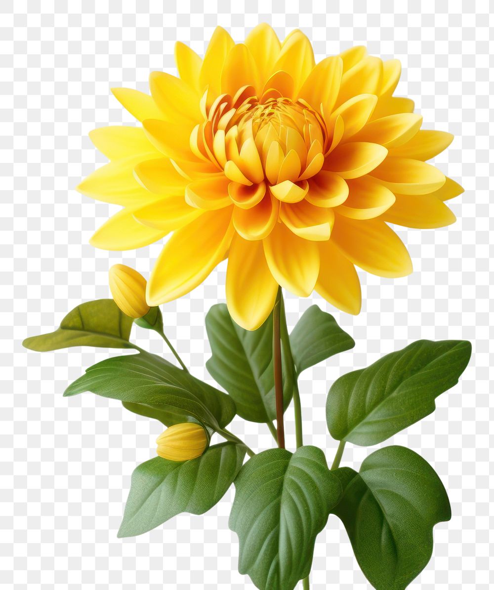 PNG Sunflower dahlia plant inflorescence. AI generated Image by rawpixel.