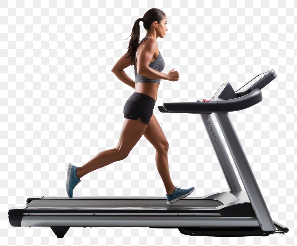 PNG Treadmill running sports adult. AI generated Image by rawpixel.