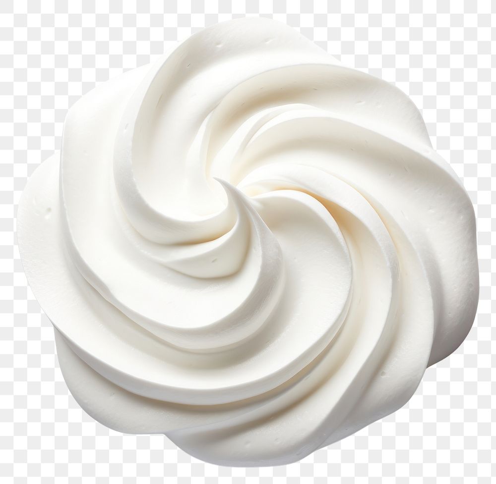 PNG Cream dessert icing swirl.