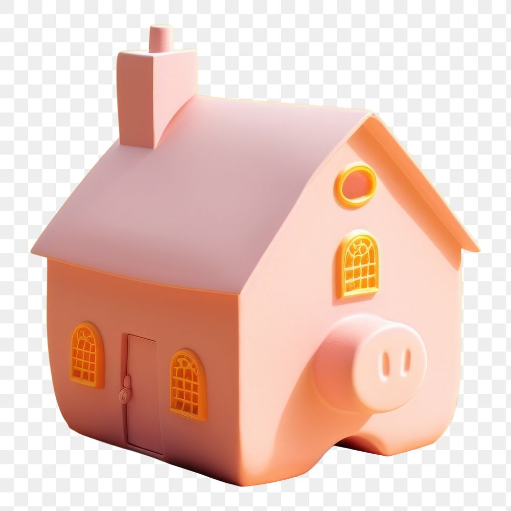 PNG Piggy bank coin money house. AI generated Image by rawpixel.