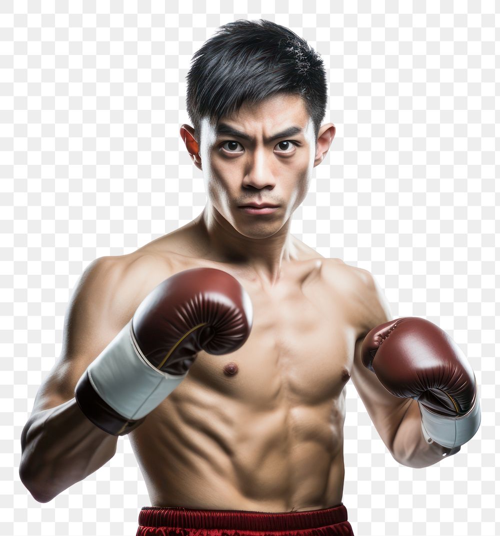 PNG Half-asian man exercising thai boxing punching sports adult. AI generated Image by rawpixel.