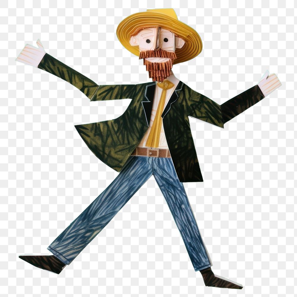 PNG Vincent van gogh scarecrow art representation. AI generated Image by rawpixel.