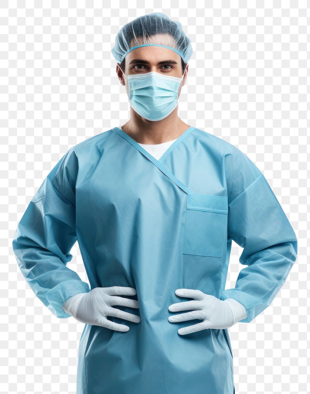 PNG Young male doctor hospital scrubs white background. AI generated Image by rawpixel.