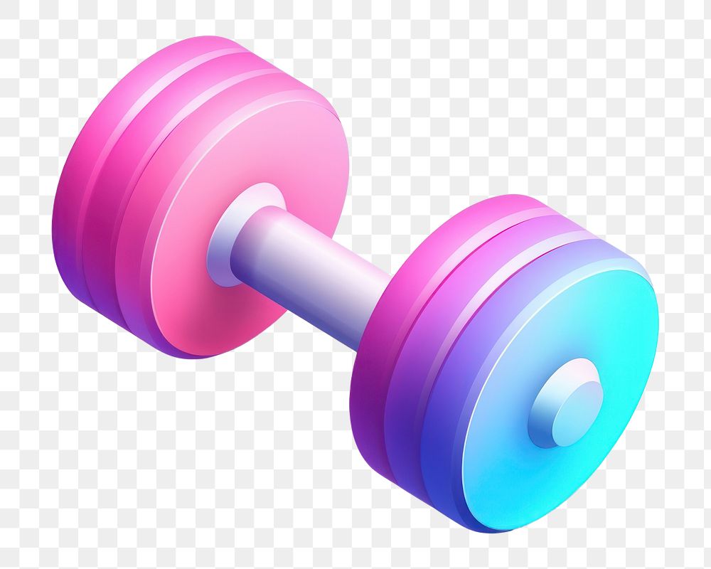 PNG Dumbbell sports purple pink. AI generated Image by rawpixel.