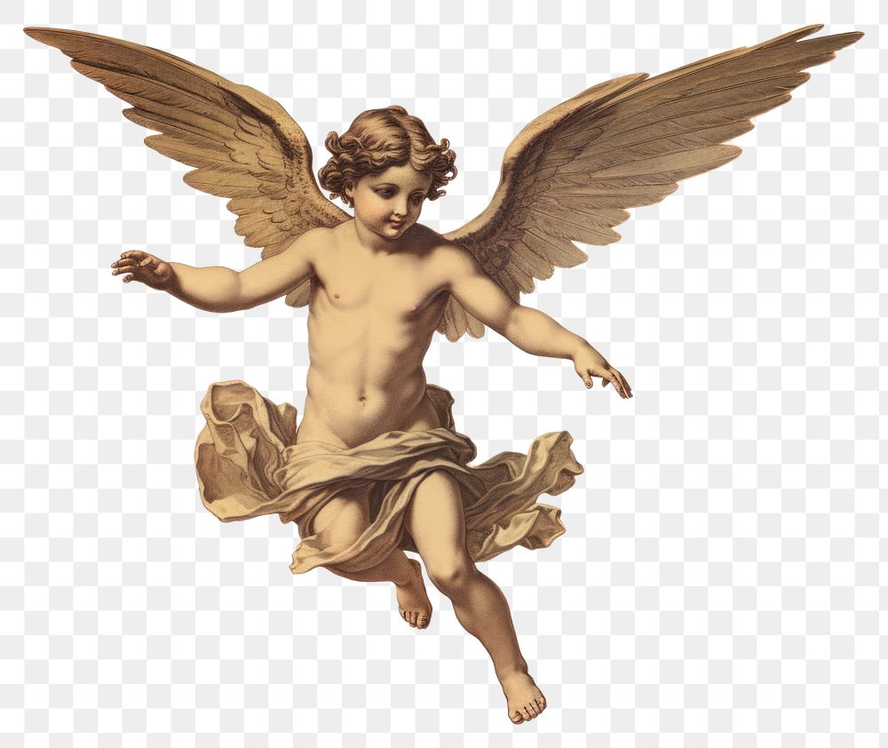 PNG Angel white background representation creativity