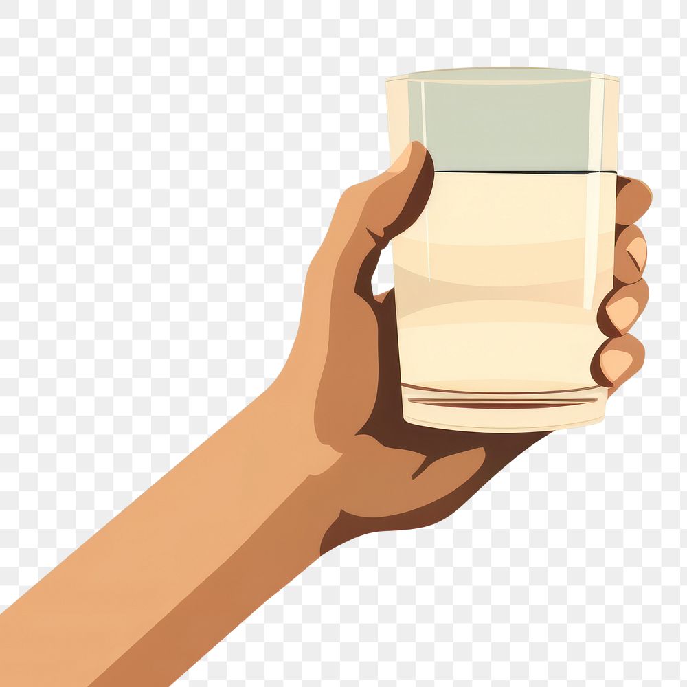 PNG Glass holding drink hand. AI generated Image by rawpixel.