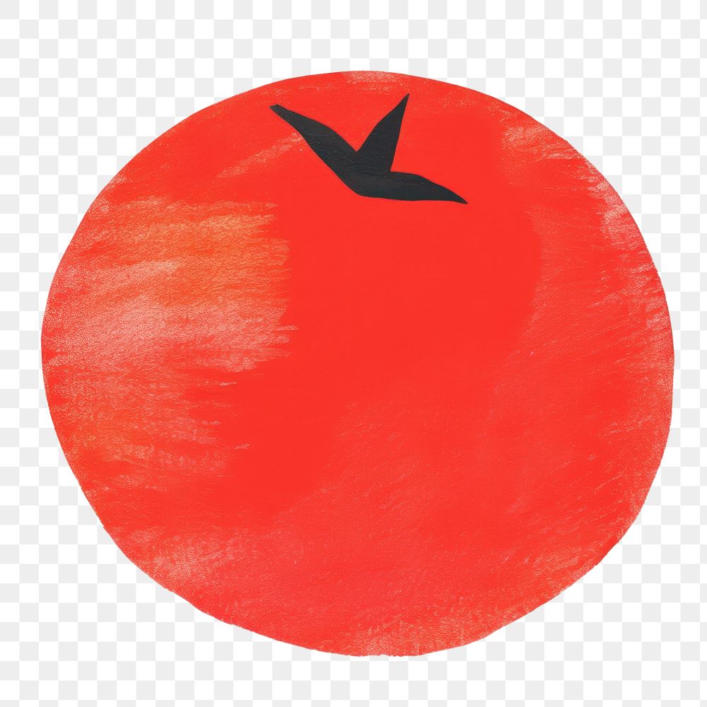 PNG Tomato art painting creativity. AI generated Image by rawpixel.