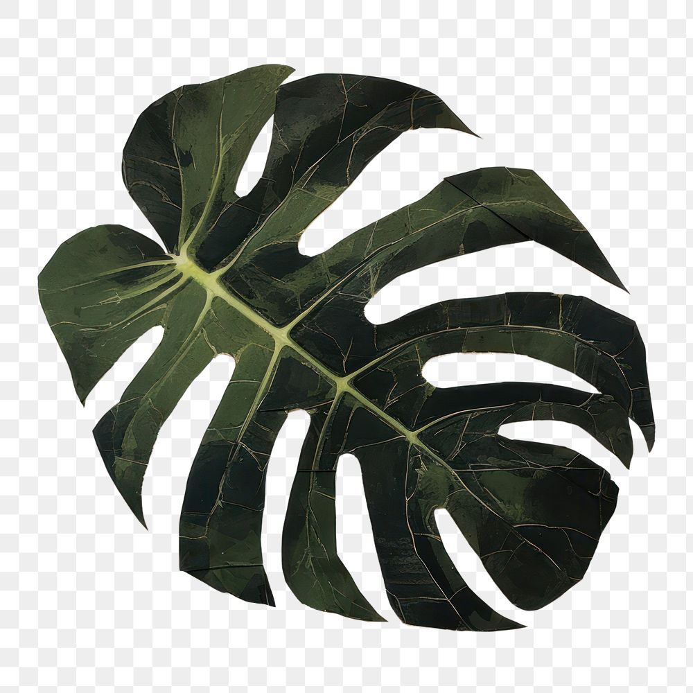 PNG Monstera leaf plant creativity pattern. 