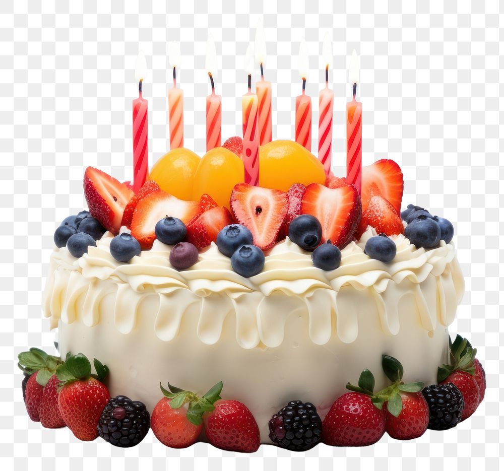 PNG Fruit cake blueberry birthday. AI generated Image by rawpixel.