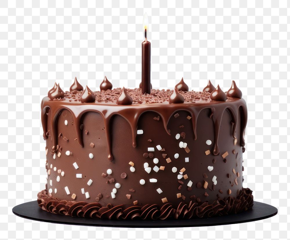 PNG Birthday cake chocolate birthday dessert. 