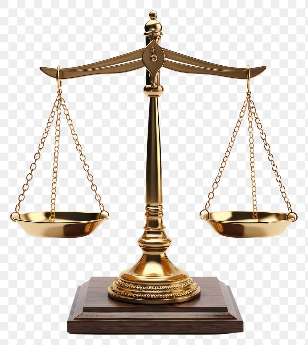 PNG Justice scale white background lighting bronze. 